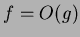 $f=O(g)$
