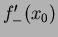 $f'_{-}(x_0)$