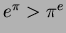 $e^\pi>\pi^e$