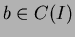 $b\in C(I)$