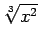 $\sqrt[3]{x^2}$