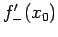 $f'_{-}(x_0)$