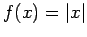 $f(x)=\vert x\vert$