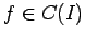 $f\in C(I)$