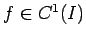 $f\in C^1(I)$