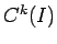 $C^k(I)$