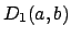 $ D_1(a,b)$