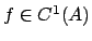 $ f\in C^1(A)$