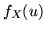 $f_X(u)$