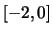 $ [-2,0]$