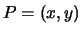 $ P=(x,y)$