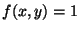 $ f(x,y)=1$