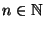 $n\in \N$